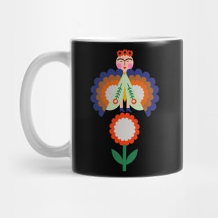 Frida kahlo butterfly flower colorful summer flowers feminist mexican painter Mug